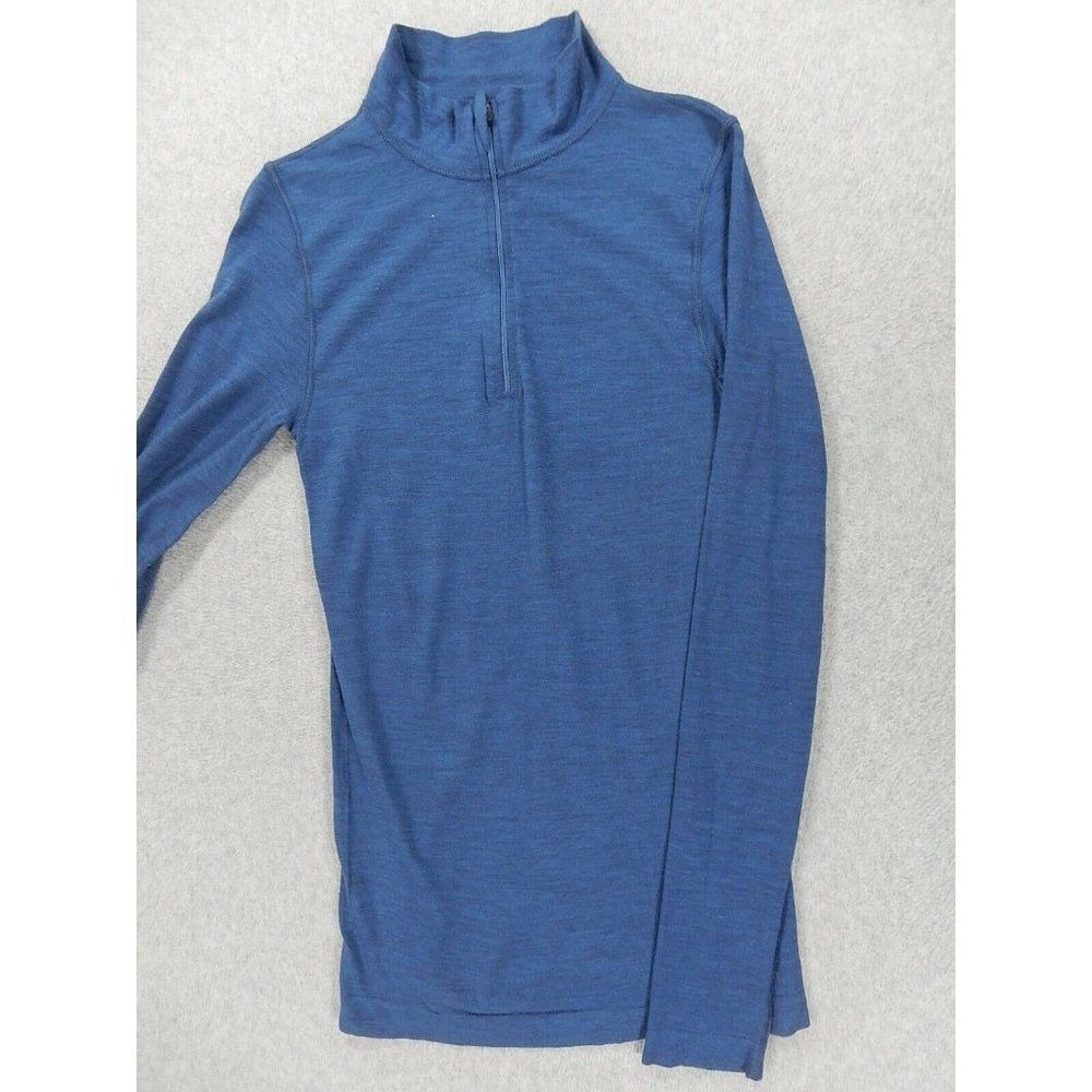 Redington‎ Wool Blend 1/2 Zip Base Layer Pullover Shirt (Men's Medium) Blue